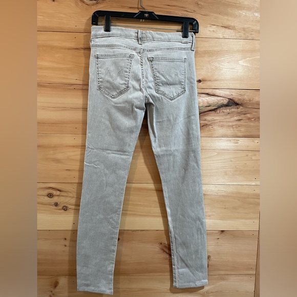 Mother Grey Skinny The Looker Pop Jeans in Driftwood Size 26 - Picture 5 of 9